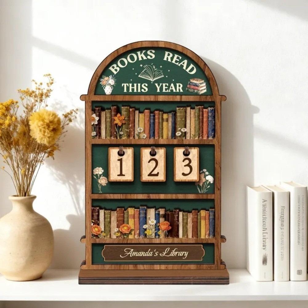 This Year Books Read Sign Wooden Material Rustic Design Book Lover Display Handmade Craft 2D Reading Counter Sign for Book Lover
This Year Books Read Sign Wooden Material Rustic Design Book Lover Display Handmade Craft 2D Reading Counter Sign for Book Lover