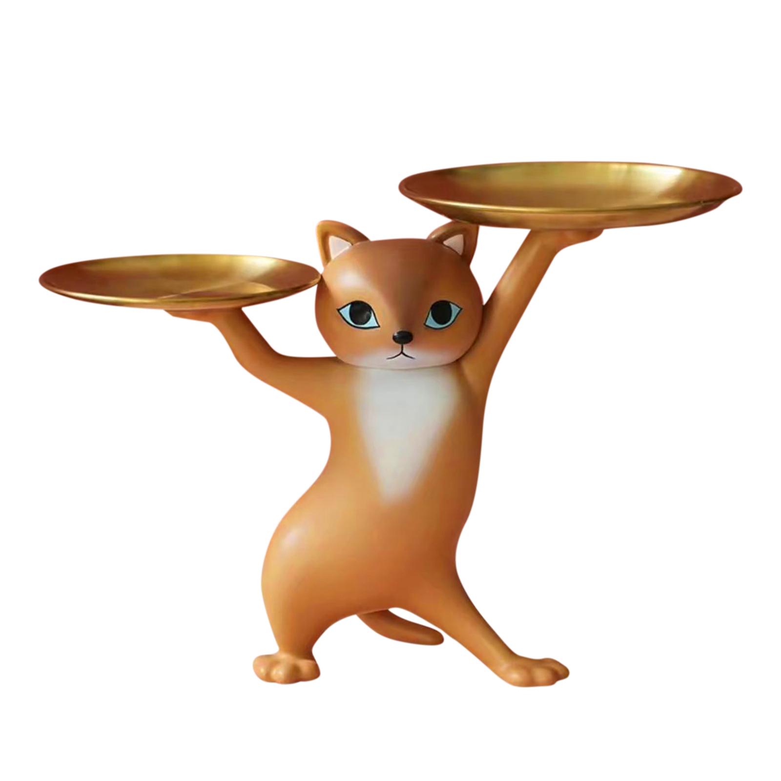 Resin Entrance Key Tray Cat Sculpture Art Crafts Desktop Candy Storage Container Holiday Gifts Home Decor for Living Room Office кавовий
Resin Entrance Key Tray Cat Sculpture Art Crafts Desktop Candy Storage Container Holiday Gifts Home Decor for Living Room Office кавовий