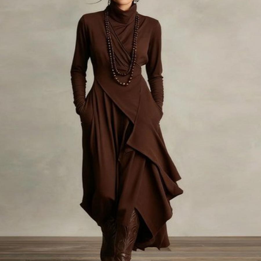 Fall Winter New Women s Clothing Solid Long Sleeve High Neck Asymmetrical Irregular Dress XXL
Fall Winter New Women s Clothing Solid Long Sleeve High Neck Asymmetrical Irregular Dress XXL