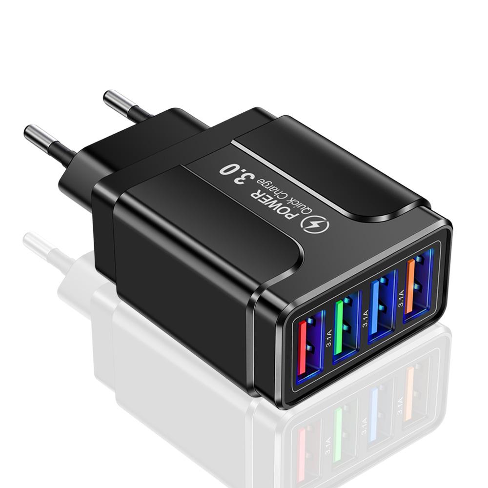 Быстрая зарядка на 4 USB Quick Charge 3.0 Быстрая USB-зарядка от сети Портативное мобильное зарядное устройство Адаптер QC 3.0 для Xiaomi IPhone X Вилка EU US EU Plug белый
Быстрая зарядка на 4 USB Quick Charge 3.0 Быстрая USB-зарядка от сети Портативное мобильное зарядное устройство Адаптер QC 3.0 для Xiaomi IPhone X Вилка EU US EU Plug белый