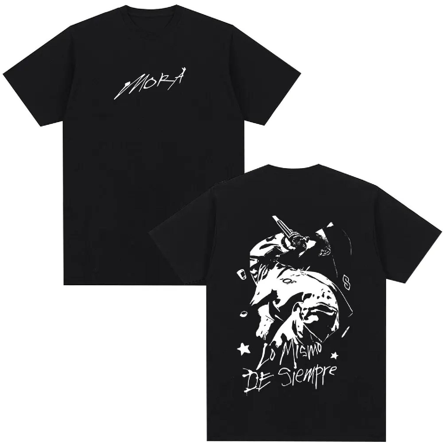 Rapper Mora Lo Mismo De Siempre Album T-Shirt Men s Women Fashion Hip Hop Vintage Oversized T-shirt High Quality Cotton T Shirts XXXXXL чорний
Rapper Mora Lo Mismo De Siempre Album T-Shirt Men s Women Fashion Hip Hop Vintage Oversized T-shirt High Quality Cotton T Shirts XXXXXL чорний