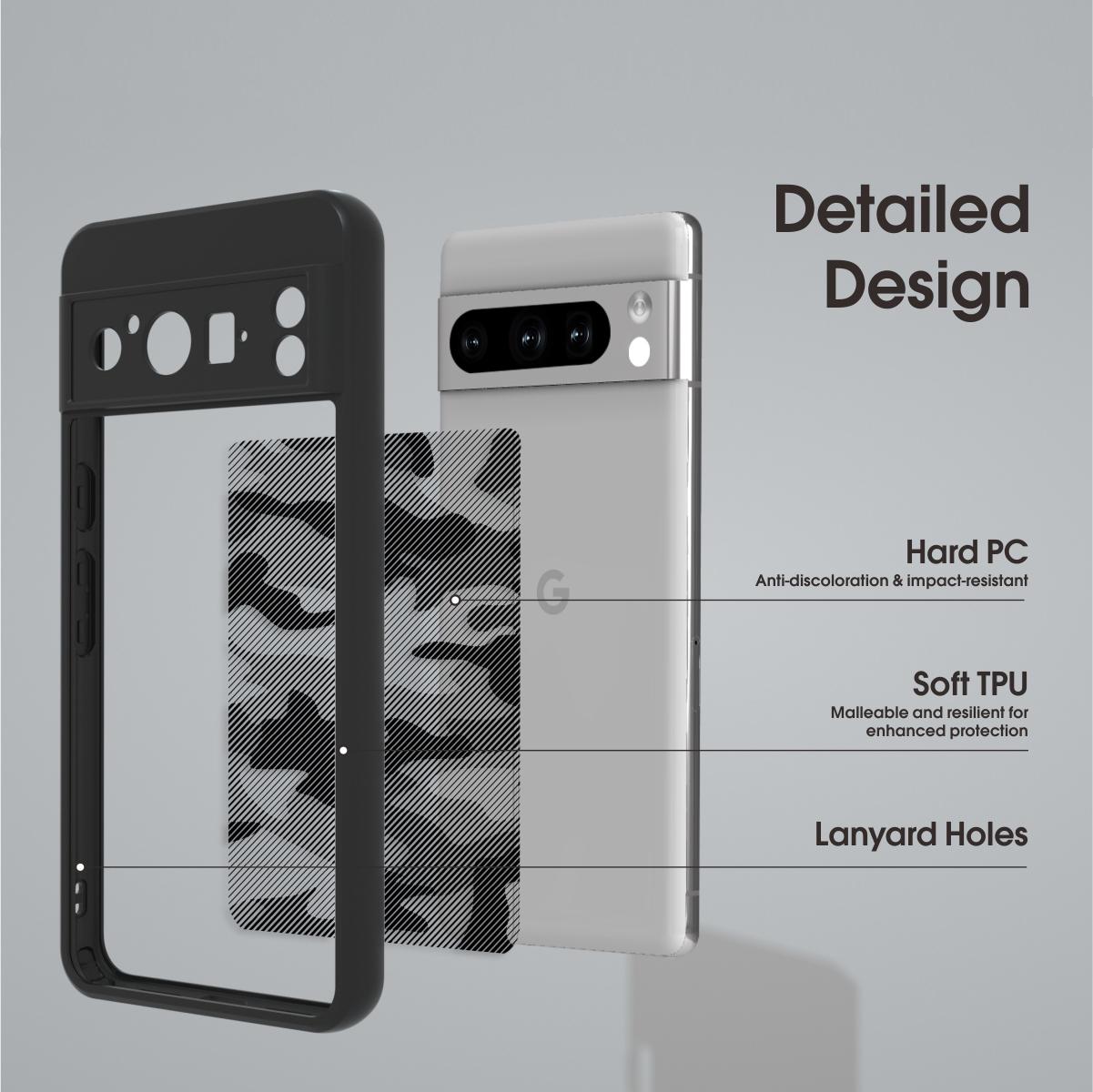 IBMRS For Google Pixel 8 Pro Cover Shock Absorbing Secure Grip Phone Back Case Artistic Camouflage
IBMRS For Google Pixel 8 Pro Cover Shock Absorbing Secure Grip Phone Back Case Artistic Camouflage