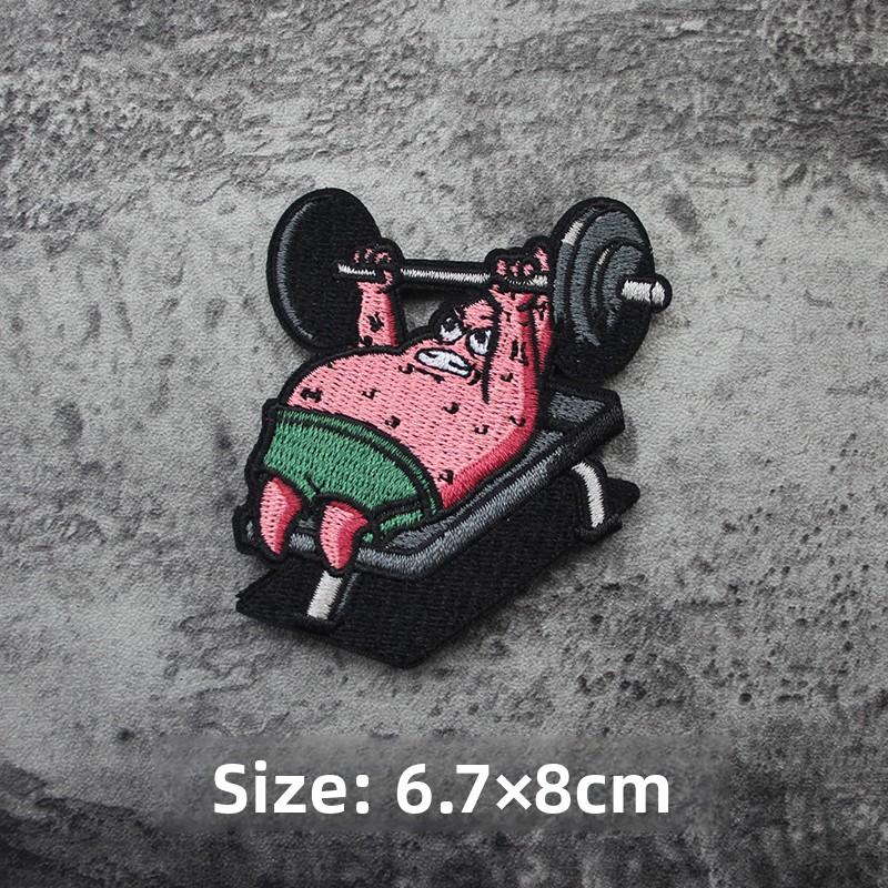 Patrick Star Fitness Morale Chapter Full Area Embroidery Velcro Chapter Fun Cute Gear DIY Paste Pack Sticker
Patrick Star Fitness Morale Chapter Full Area Embroidery Velcro Chapter Fun Cute Gear DIY Paste Pack Sticker