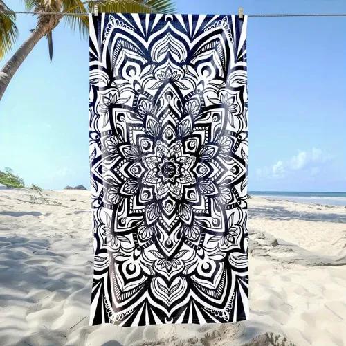 Mandala Print Quick Dry Beach Towel, Boho Style Absorbent Sandproof Towel for Summer Swimming Pool Travel Camping Yoga W30*H60(CM)
Mandala Print Quick Dry Beach Towel, Boho Style Absorbent Sandproof Towel for Summer Swimming Pool Travel Camping Yoga W30*H60(CM)