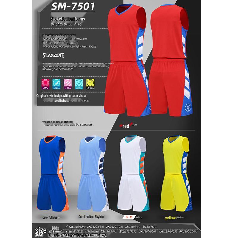 Quick-Drying Basketball Jersey Set for Kids and Adults - Training & Competition Sportswear with Custom Team Printing 5XL
Quick-Drying Basketball Jersey Set for Kids and Adults - Training & Competition Sportswear with Custom Team Printing 5XL