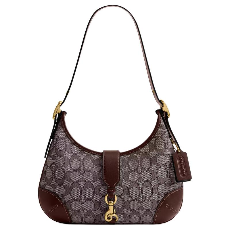 COACH Hamptons 26 Brand Iconic Jacquard Adjustable Shoulder Strap Fabric and Artificial Leather Half Moon Bag Hand Shoulder Bag Medium Women s Maple коричневий
COACH Hamptons 26 Brand Iconic Jacquard Adjustable Shoulder Strap Fabric and Artificial Leather Half Moon Bag Hand Shoulder Bag Medium Women s Maple коричневий