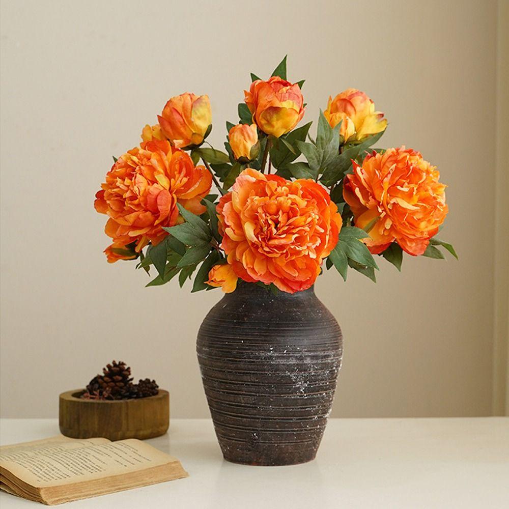 Handmade Silk Peony Branches Realistic Fake Flowers Simulation Peony Dining Table Decor темно-рожевого кольору
Handmade Silk Peony Branches Realistic Fake Flowers Simulation Peony Dining Table Decor темно-рожевого кольору