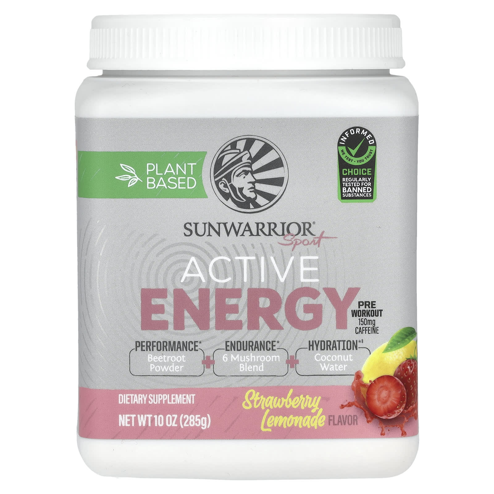 Sunwarrior, Sport, Active Energy Pre-Workout Supplement, Strawberry Lemonade, 10 oz (285 g)
Sunwarrior, Sport, Active Energy Pre-Workout Supplement, Strawberry Lemonade, 10 oz (285 g)