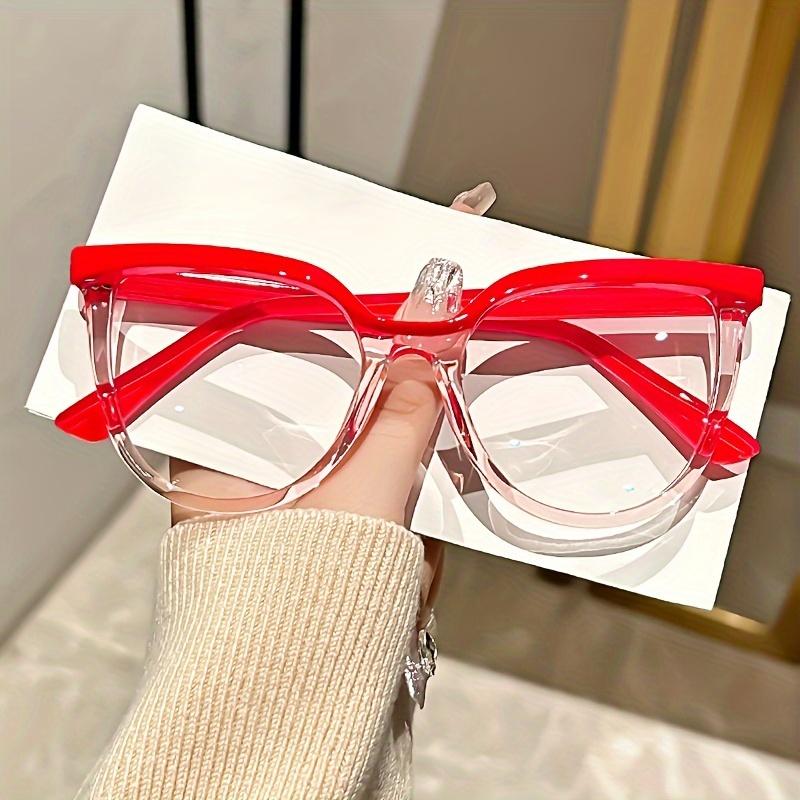 Elegant Cat Eye Glasses for Women - Vintage-Inspired Gradient, Full Frame, Lightweight & Durable, Blue Light Blocking Clear Lens красный
Elegant Cat Eye Glasses for Women - Vintage-Inspired Gradient, Full Frame, Lightweight & Durable, Blue Light Blocking Clear Lens красный