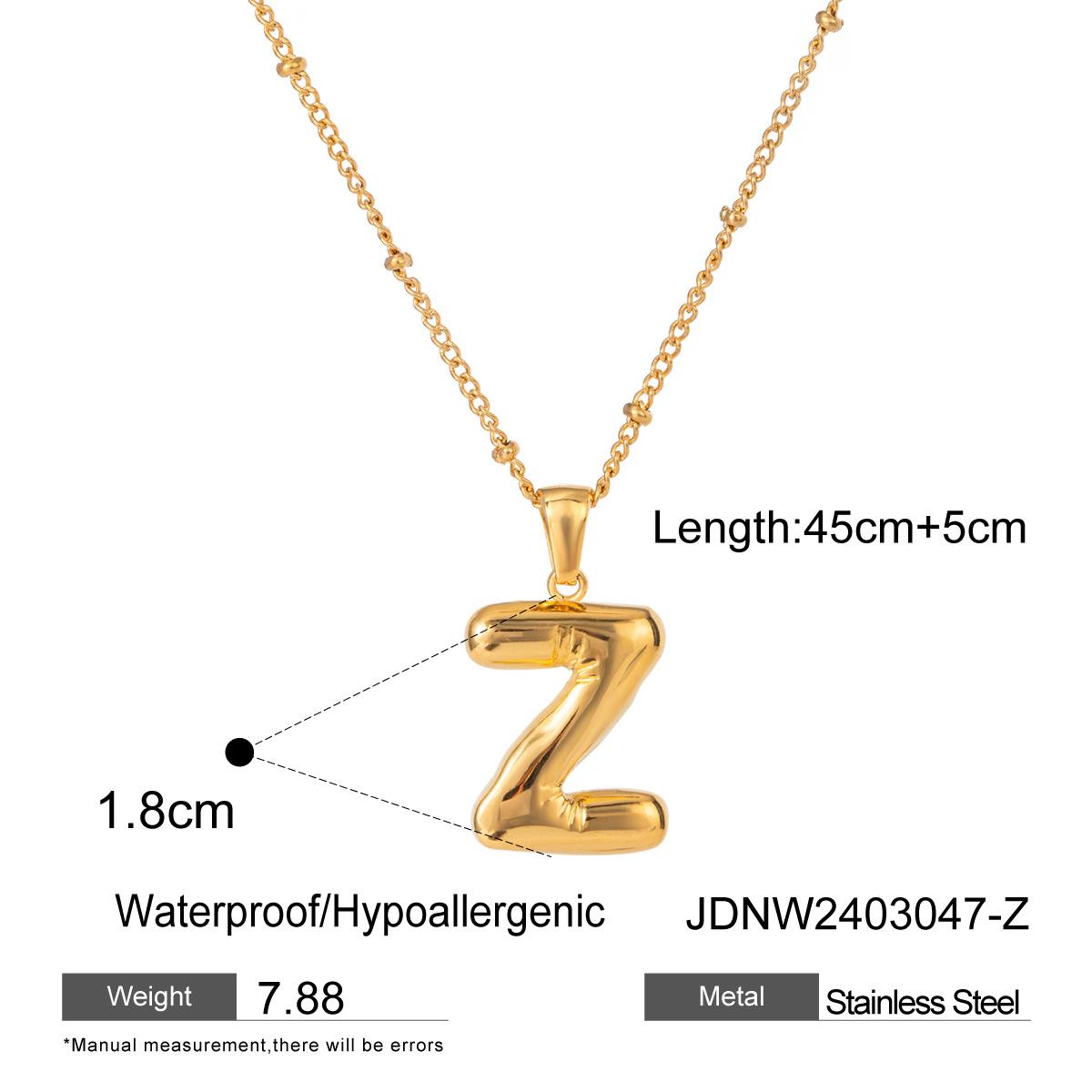 Stainless Steel Letter Necklace Pendant, High-end Collar Chain, Titanium Steel Jewelry for The Neck. JDNW2403047-Z
Stainless Steel Letter Necklace Pendant, High-end Collar Chain, Titanium Steel Jewelry for The Neck. JDNW2403047-Z
