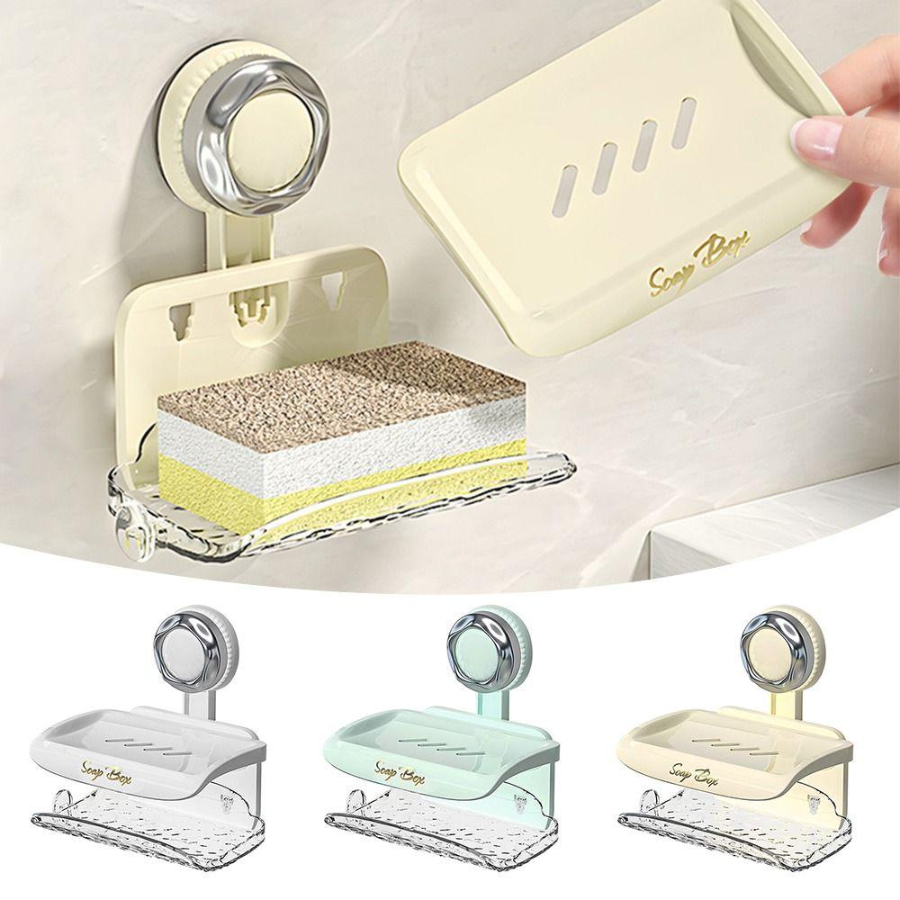 Wall Mounted Drain Soap Rack Double-layer Bathroom Storage Rack Durable Soap Box жовтий
Wall Mounted Drain Soap Rack Double-layer Bathroom Storage Rack Durable Soap Box жовтий