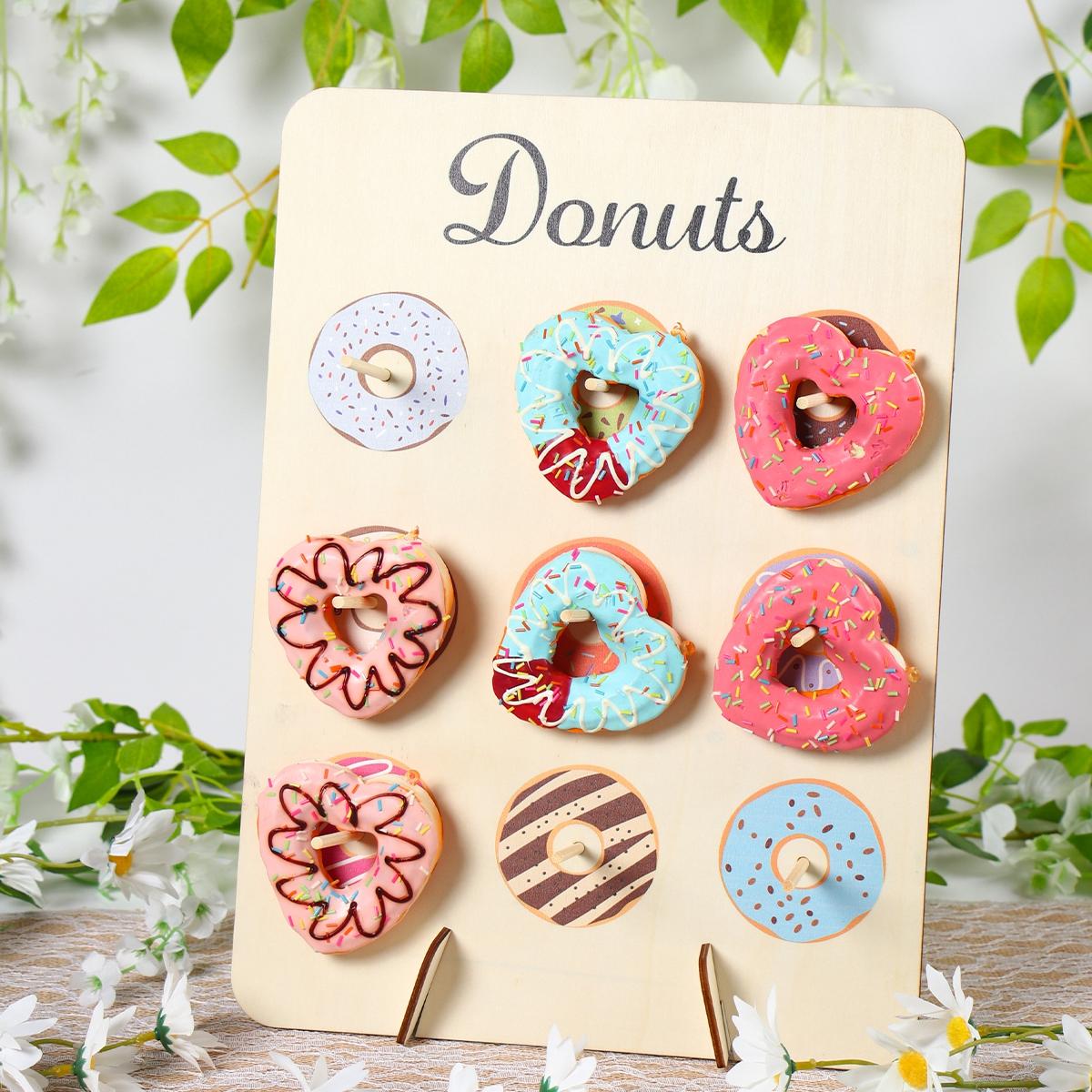 1pc Wood Donut Wall Display Rustic Wedding Decoration Doughnut Stand Holder Kids Birthday Party Decor Baby Shower Party Supplies
1pc Wood Donut Wall Display Rustic Wedding Decoration Doughnut Stand Holder Kids Birthday Party Decor Baby Shower Party Supplies