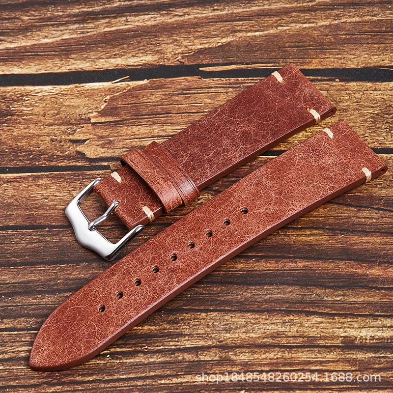 The First Layer Of Cowhide Retro Hand-Stitched Genuine Leather Strap Is Suitable For 20Mm22Mm Unisex Hot Products Width 20mm светло-коричневого
The First Layer Of Cowhide Retro Hand-Stitched Genuine Leather Strap Is Suitable For 20Mm22Mm Unisex Hot Products Width 20mm светло-коричневого