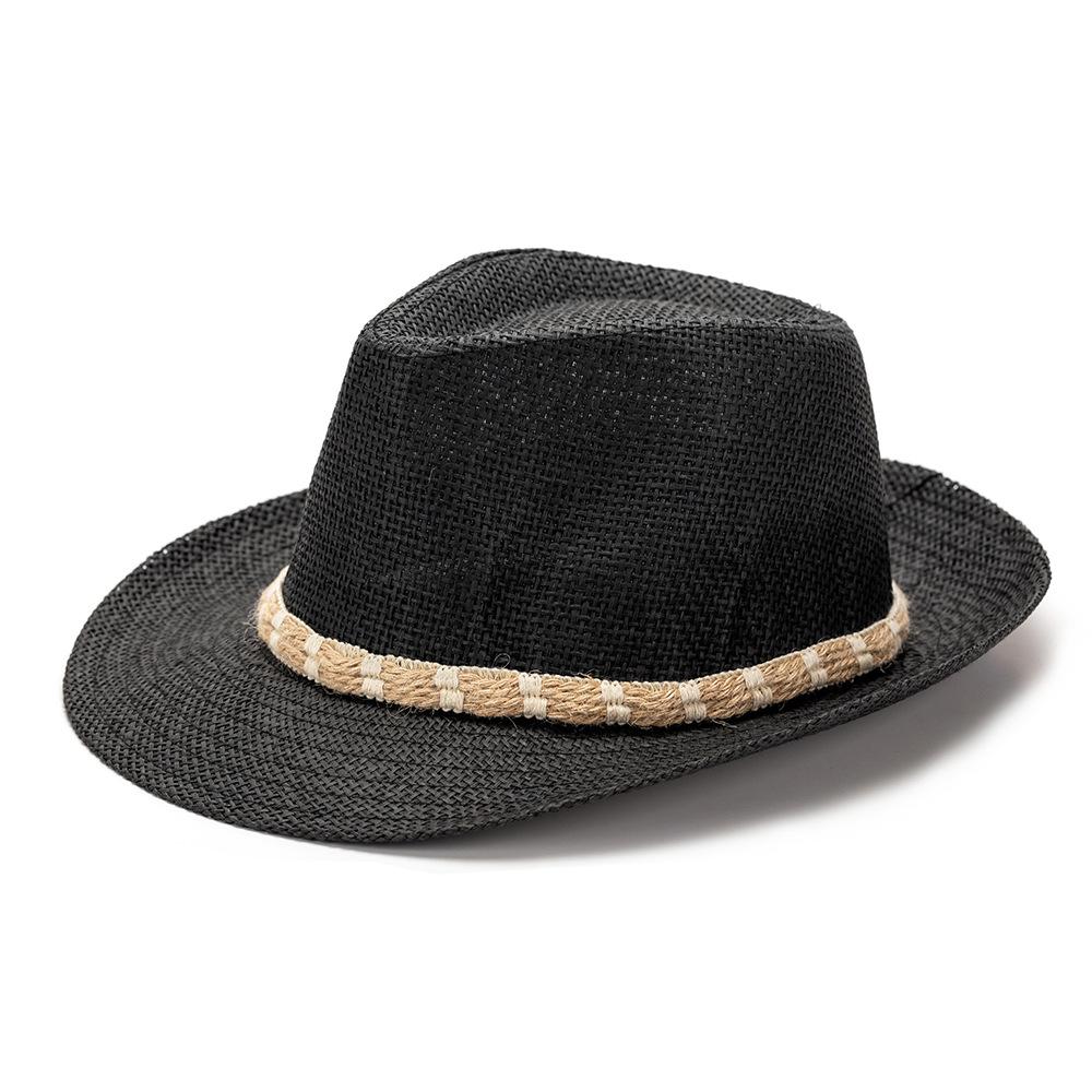 Summer UV Straw Hat for Man Unisex Jazz Top Hat British Fashion Sun Protection Outdoor Comfortable Crimped Mesh Panama 58cm чорний
Summer UV Straw Hat for Man Unisex Jazz Top Hat British Fashion Sun Protection Outdoor Comfortable Crimped Mesh Panama 58cm чорний