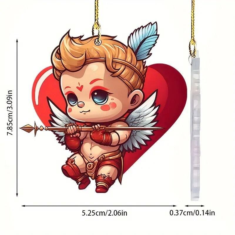 Причудливый акриловый кулон в виде сердца купидона для автомобиля, декоративное 2D украшение для транспортного средства для подвешивания
Причудливый акриловый кулон в виде сердца купидона для автомобиля, декоративное 2D украшение для транспортного средства для подвешивания
