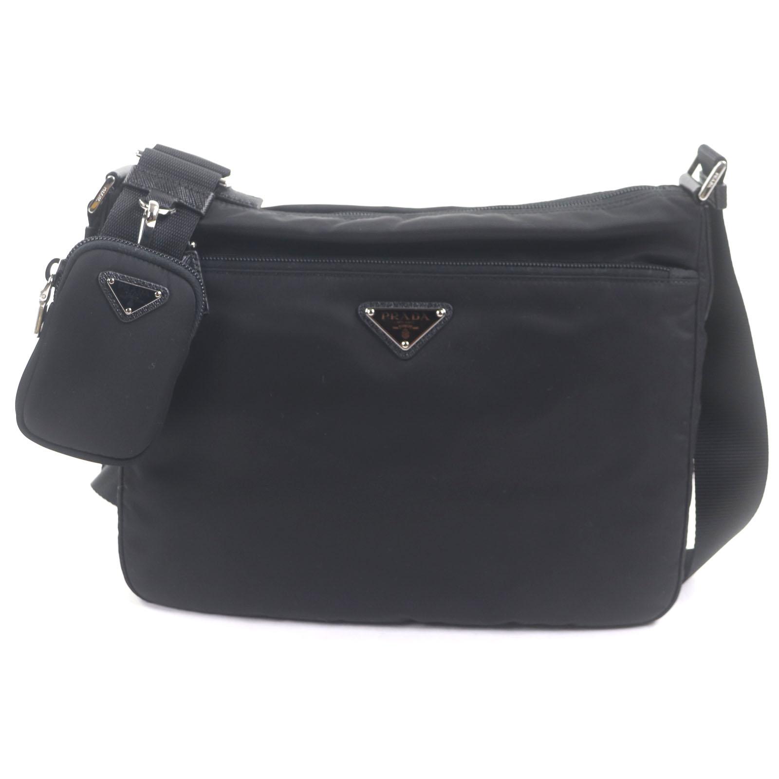 Excellent PRADA Shoulder Bag black Nylon mens 1BC421 Used
Excellent PRADA Shoulder Bag black Nylon mens 1BC421 Used