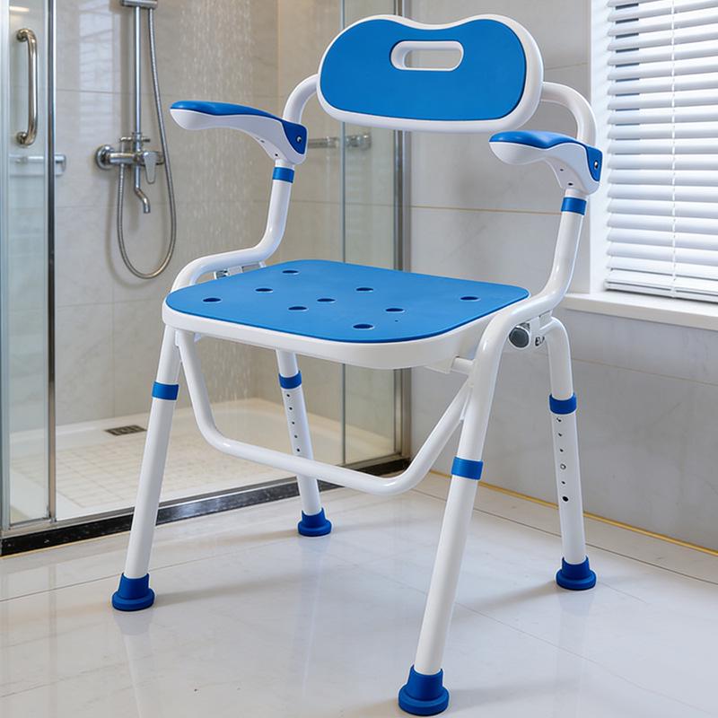 Foldable, Anti-Slip Bathing Chair and Toilet Seat for Elderly and Pregnant Women Blue Handle with Gray Cushion
Foldable, Anti-Slip Bathing Chair and Toilet Seat for Elderly and Pregnant Women Blue Handle with Gray Cushion