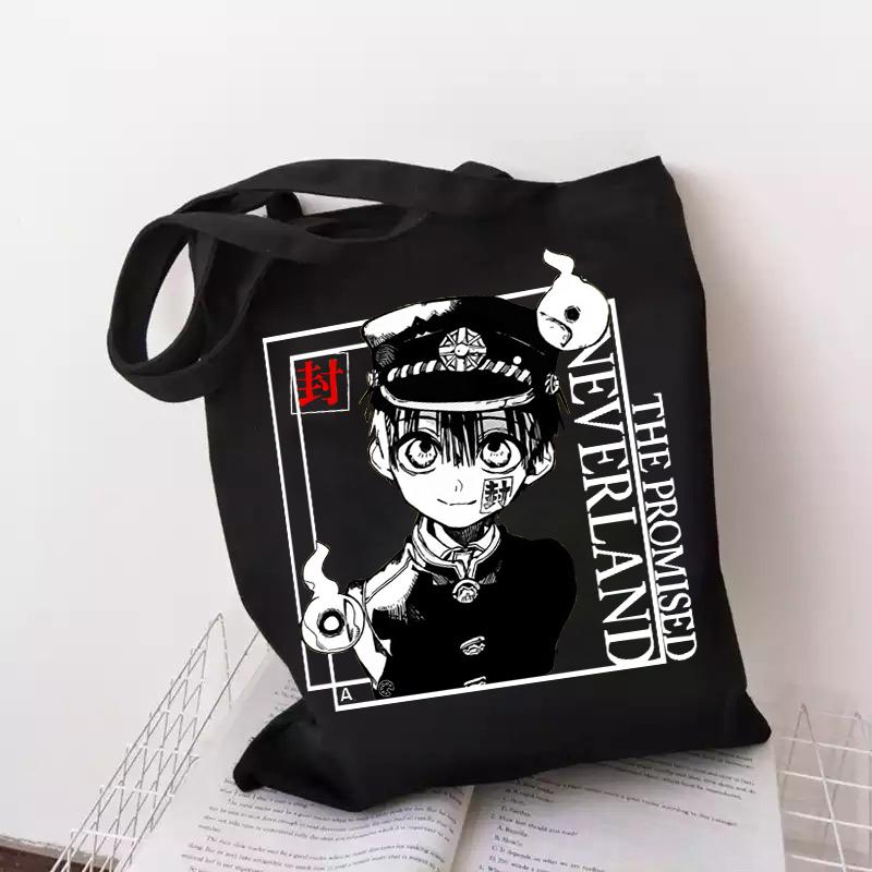 Женская сумка Harajuku Hanako-kun, аниме, мультяшный принт, Ulzzang, гот, панк, винтажная холщовая сумка, японская модная холщовая сумка-шопер
Женская сумка Harajuku Hanako-kun, аниме, мультяшный принт, Ulzzang, гот, панк, винтажная холщовая сумка, японская модная холщовая сумка-шопер