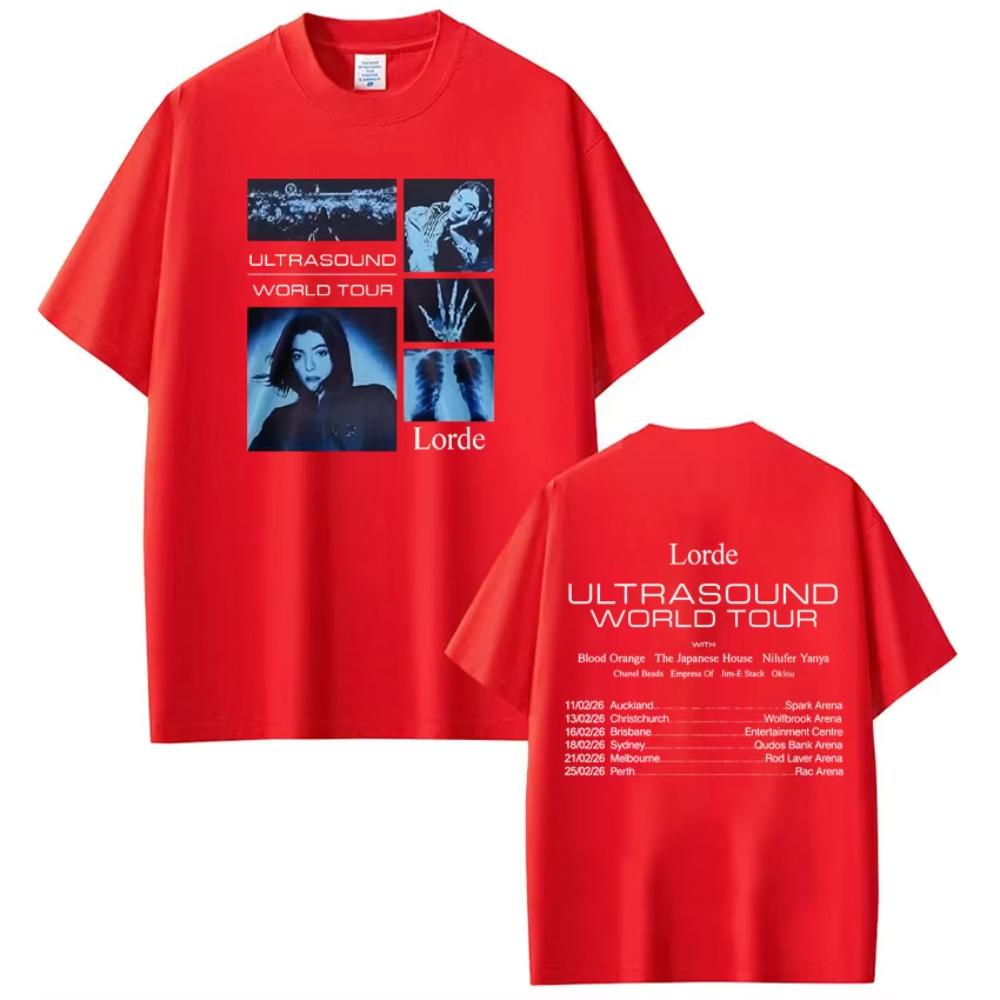 Lorde Ultrasound World Tour 2026 Merch TShirt Women Men Aesthetics Casual Short Sleeve Tees Hip Hop Retro Highquality Tshirt 4XL
Lorde Ultrasound World Tour 2026 Merch TShirt Women Men Aesthetics Casual Short Sleeve Tees Hip Hop Retro Highquality Tshirt 4XL