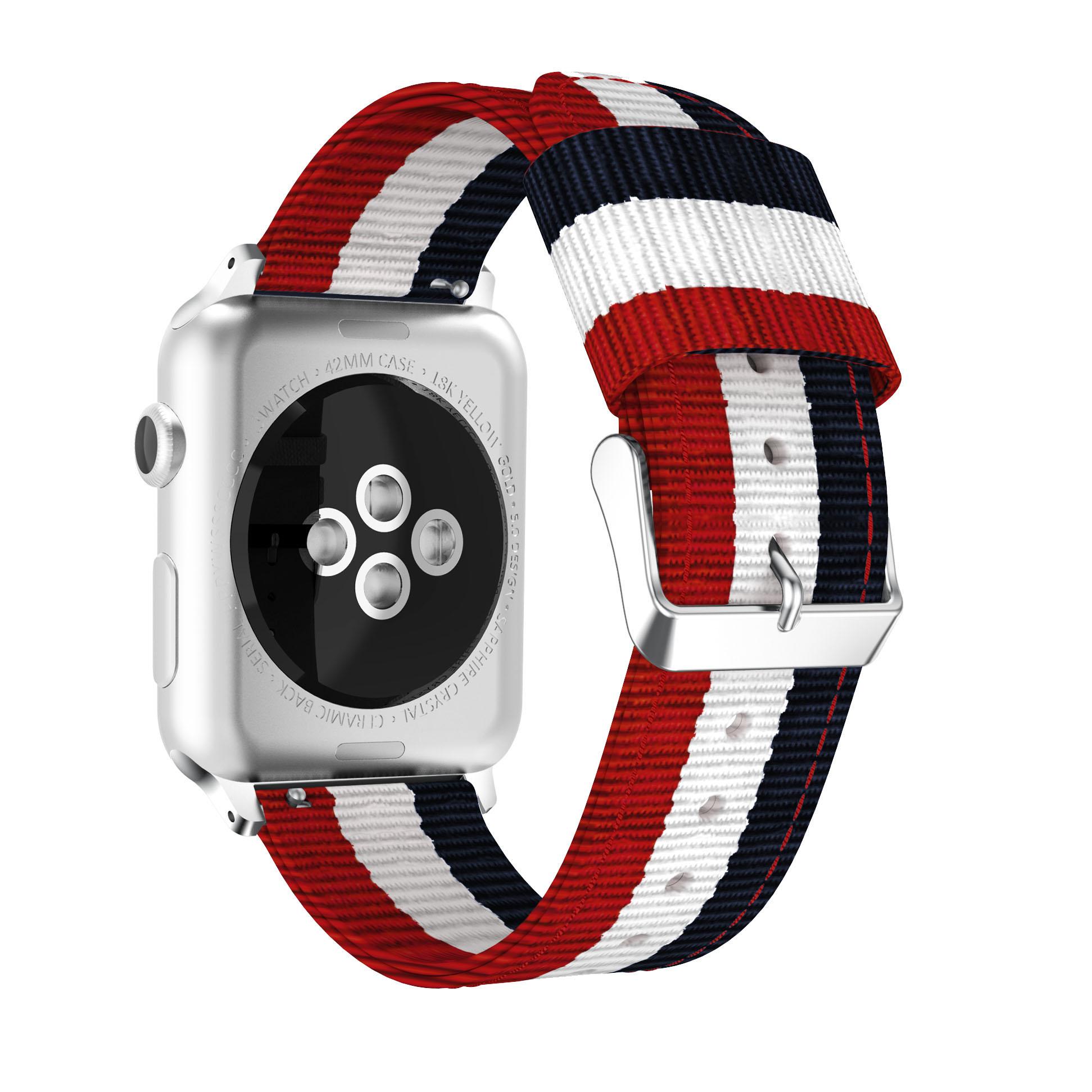 Metal Buckle Woven Nylon Watch Strap for Apple Watch Series 10 42mm/9 8 7 41mm/SE (2023) SE (2022) SE 6 5 4 40mm/3 2 1 38mm Blue/White
Metal Buckle Woven Nylon Watch Strap for Apple Watch Series 10 42mm/9 8 7 41mm/SE (2023) SE (2022) SE 6 5 4 40mm/3 2 1 38mm Blue/White