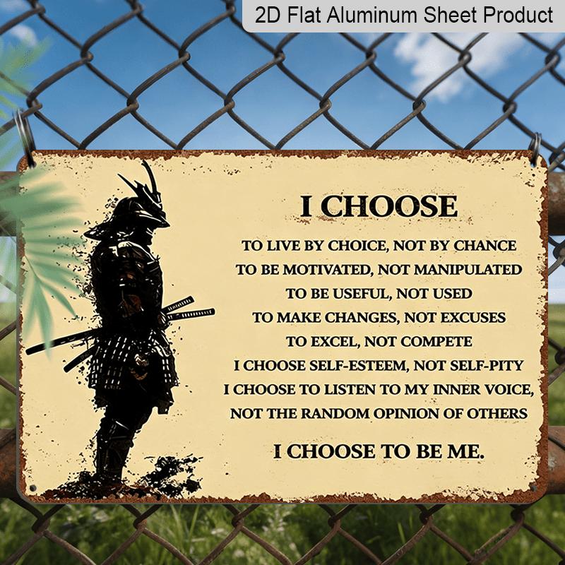 2D Flat, 1pc Native American Warrior Wall Art with Inspirational I Choose Text - Rustic Metal Hanging Plaque Suitable for, Office, Lodge & Tribal 20*30cm
2D Flat, 1pc Native American Warrior Wall Art with Inspirational I Choose Text - Rustic Metal Hanging Plaque Suitable for, Office, Lodge & Tribal 20*30cm
