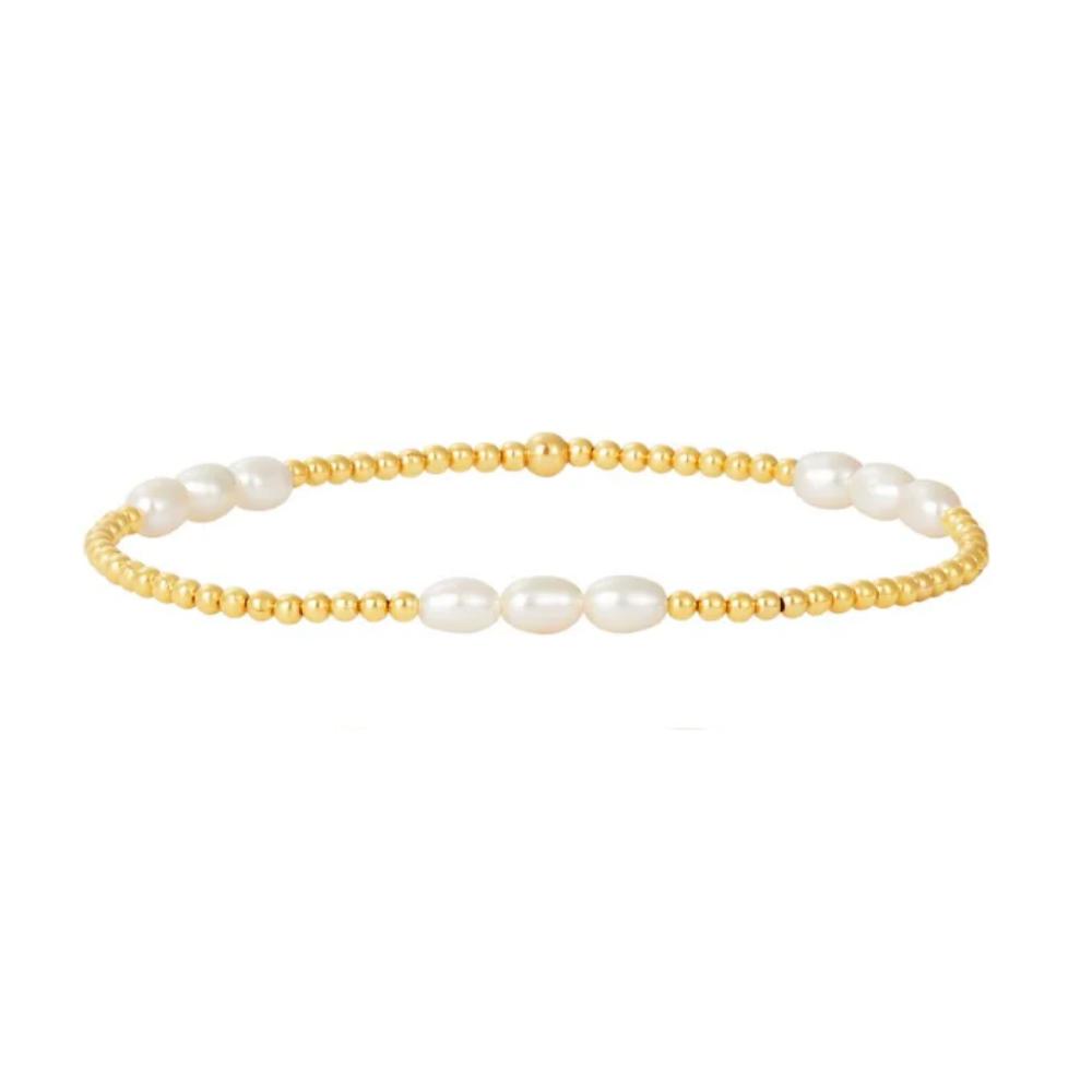 Vlen 18K Gold Plated Freshwater Pearl Bracelet for Women Stretch Beads Elegant Jewelry Gift for Wife Mom Birthday Everyday Wear
Vlen 18K Gold Plated Freshwater Pearl Bracelet for Women Stretch Beads Elegant Jewelry Gift for Wife Mom Birthday Everyday Wear