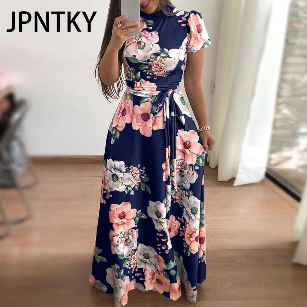 JPNTKY Women s Summer Dress To The Floor, with A Floral Print Short Sleeve O-Neck Casual Dresses XXXXXL чорний
JPNTKY Women s Summer Dress To The Floor, with A Floral Print Short Sleeve O-Neck Casual Dresses XXXXXL чорний