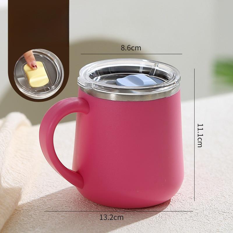 Coffee Mug with Handle and Sliding Lid,Stainless Steel Travel Tumbler Cup with Handle,Double Wall Vacuum Insulated Camping Cup B4507 Capacity 450ml червоний
Coffee Mug with Handle and Sliding Lid,Stainless Steel Travel Tumbler Cup with Handle,Double Wall Vacuum Insulated Camping Cup B4507 Capacity 450ml червоний