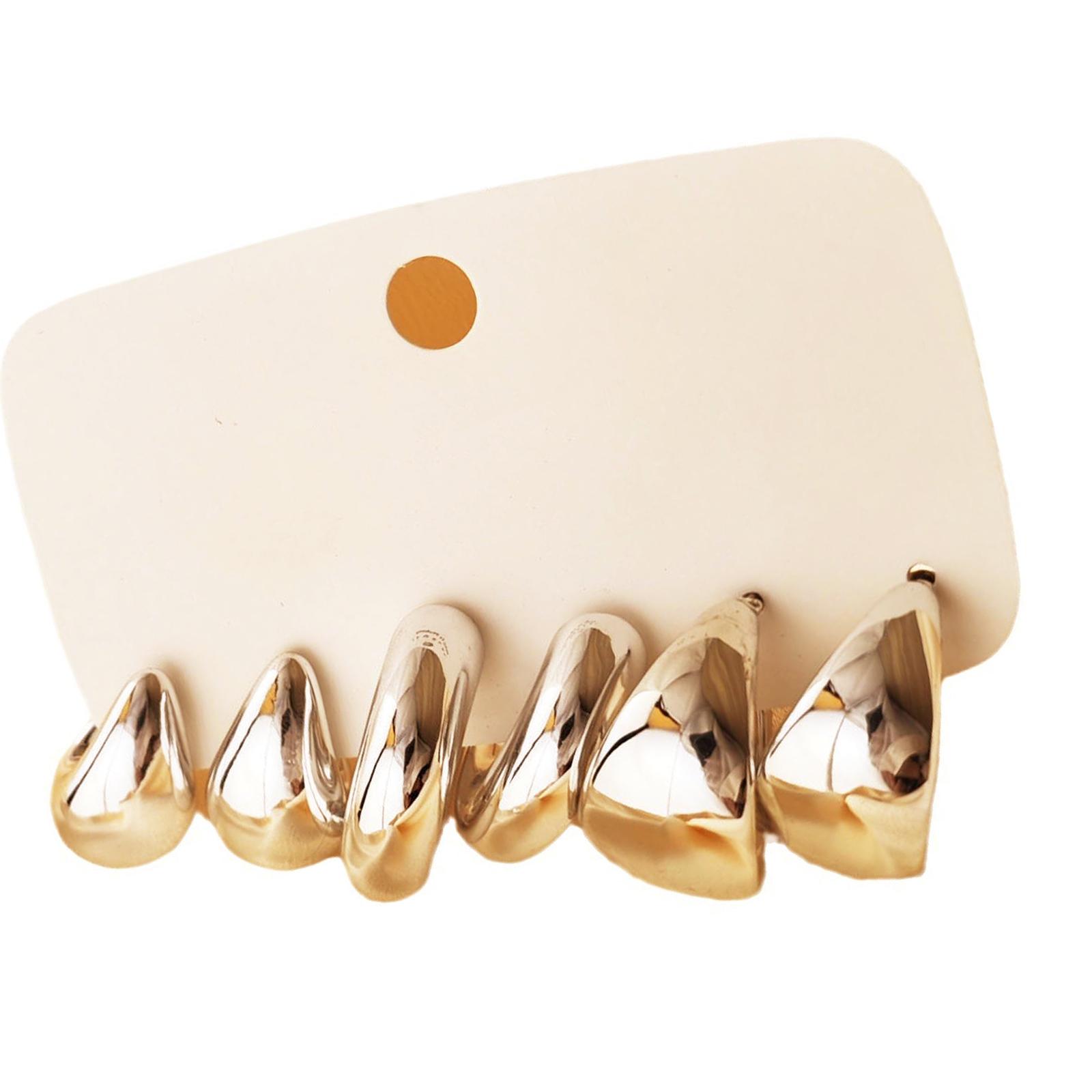 Набор из 6 акриловых модных серег в форме капли воды и буквы С для стильных женщин, аксессуары для бижутерии ручной работы золотой
Набор из 6 акриловых модных серег в форме капли воды и буквы С для стильных женщин, аксессуары для бижутерии ручной работы золотой