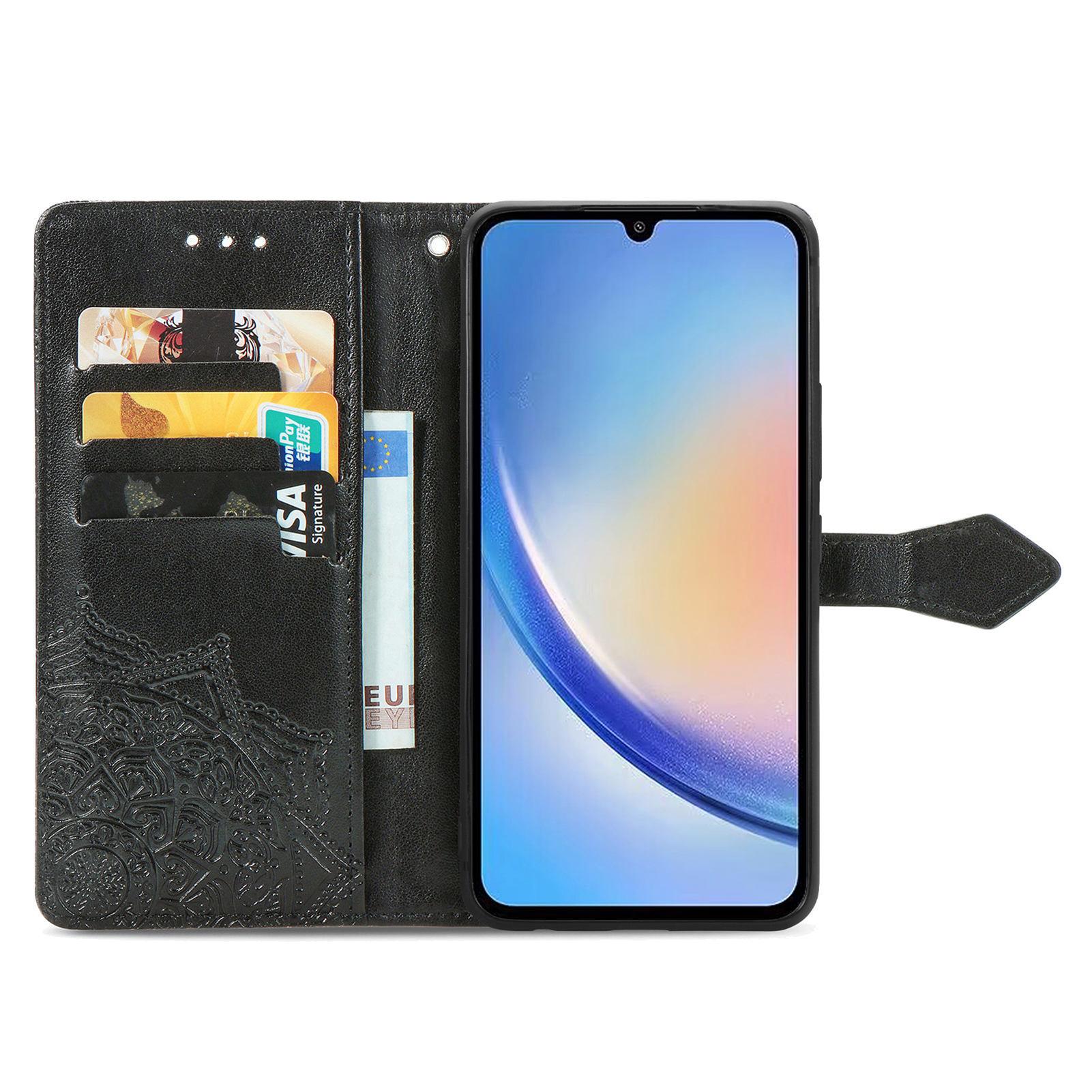 For Samsung Galaxy A55 5G Cell Phone Case Magnetic Embossed Mandala Floral Shell Black
For Samsung Galaxy A55 5G Cell Phone Case Magnetic Embossed Mandala Floral Shell Black