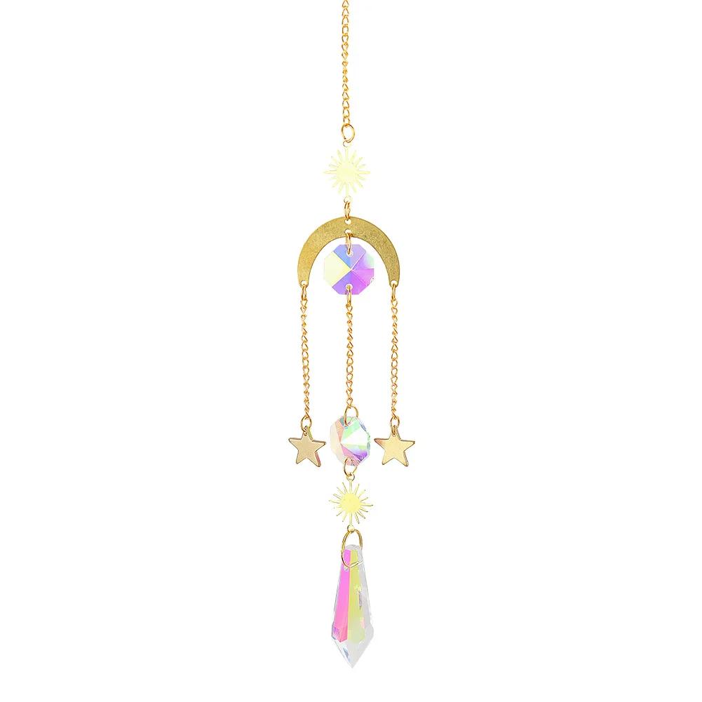 Crystal Sun Star Wind Chime Diamond Prisms Hanging Rainbow Chaser Sun Catcher Window Curtains Chandelier Pendant
Crystal Sun Star Wind Chime Diamond Prisms Hanging Rainbow Chaser Sun Catcher Window Curtains Chandelier Pendant
