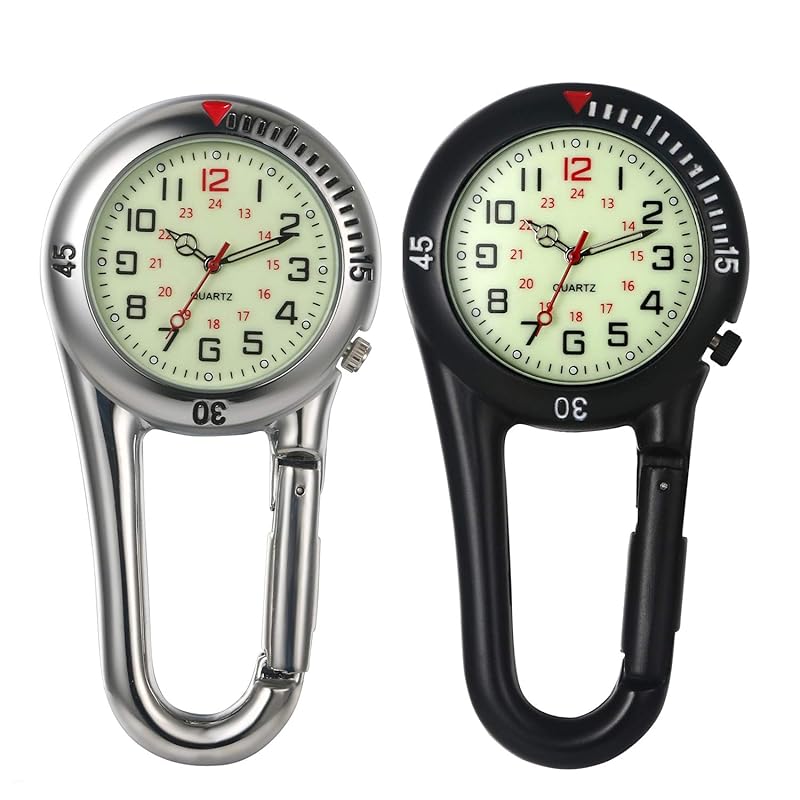 JEWELRYWE clock clip carabiner watch night light analog waterproof mountain climbing bag sports watch Popularity fashion accessories 2 piece set
JEWELRYWE clock clip carabiner watch night light analog waterproof mountain climbing bag sports watch Popularity fashion accessories 2 piece set