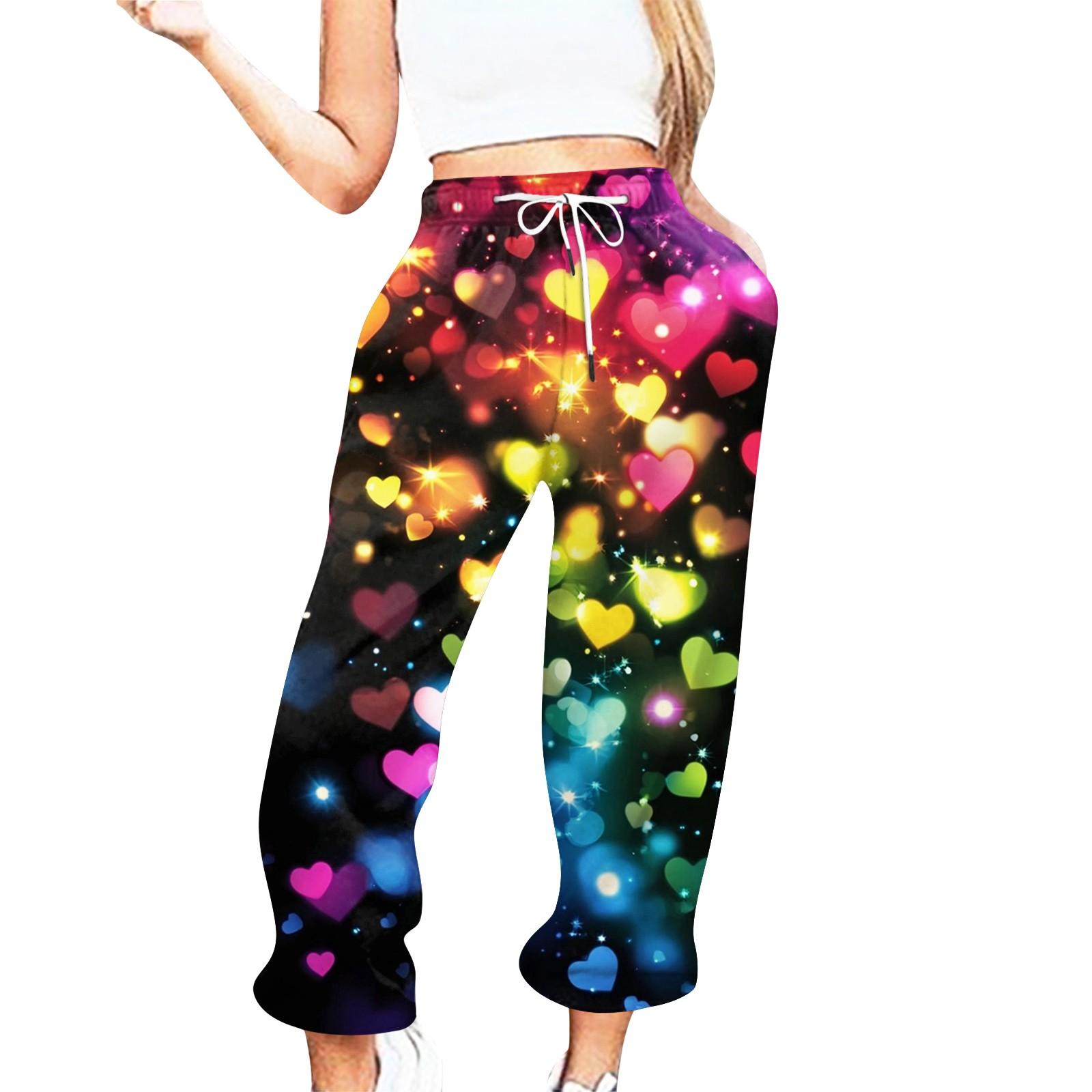 Женские повседневные брюки с принтом ко Дню святого Валентина и эластичной талией на завязках L чёрный
Женские повседневные брюки с принтом ко Дню святого Валентина и эластичной талией на завязках L чёрный