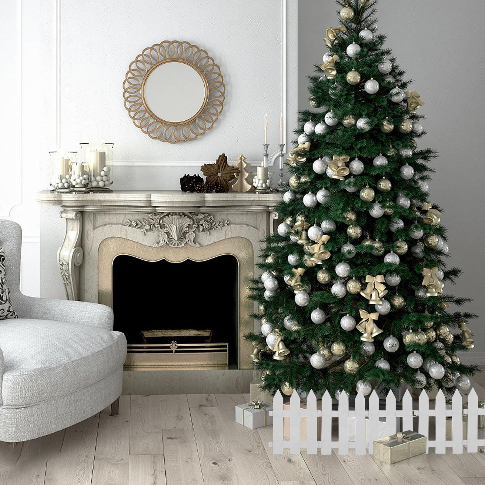 White Plastic Christmas Tree Fence Panel Detachable Picket Style Holiday Decor Prop for Tree Base Garden Courtyard Scene other
White Plastic Christmas Tree Fence Panel Detachable Picket Style Holiday Decor Prop for Tree Base Garden Courtyard Scene other