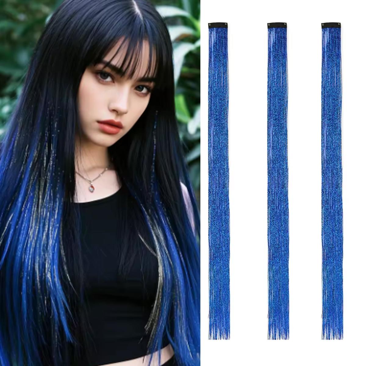 Synthetic 3Pcs Colored Hair Extensions Clip in Colorful Hair Extensions Rainbow Hair Extensions for Women Girls Hair Extensions
Synthetic 3Pcs Colored Hair Extensions Clip in Colorful Hair Extensions Rainbow Hair Extensions for Women Girls Hair Extensions