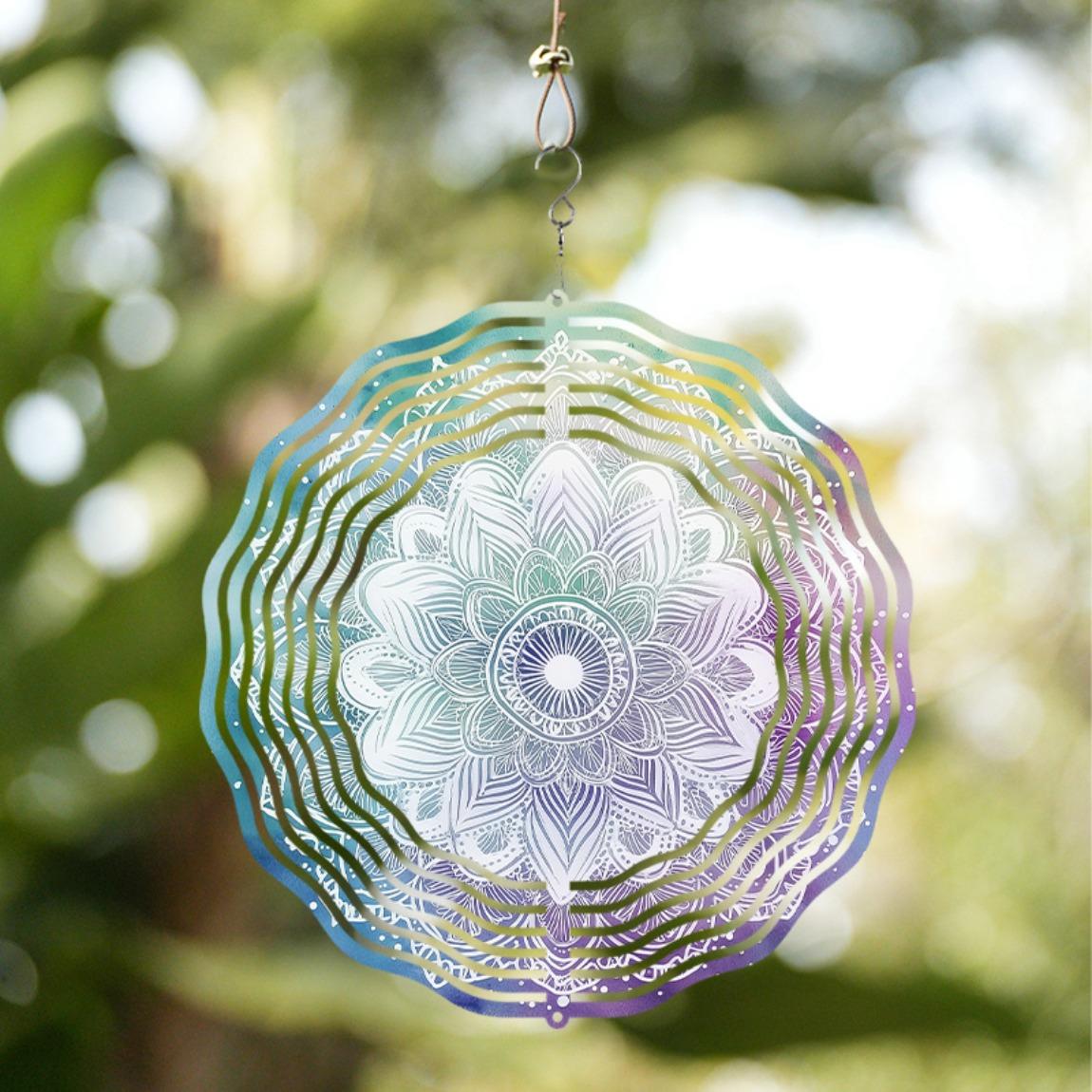 3D Metal Mandala Flower Wind Spinner Octagonal Design Blue Purple White Patterns Indoor Outdoor Decor Thanksgiving Christmas Gift Durable Easy to Hang 01A
3D Metal Mandala Flower Wind Spinner Octagonal Design Blue Purple White Patterns Indoor Outdoor Decor Thanksgiving Christmas Gift Durable Easy to Hang 01A