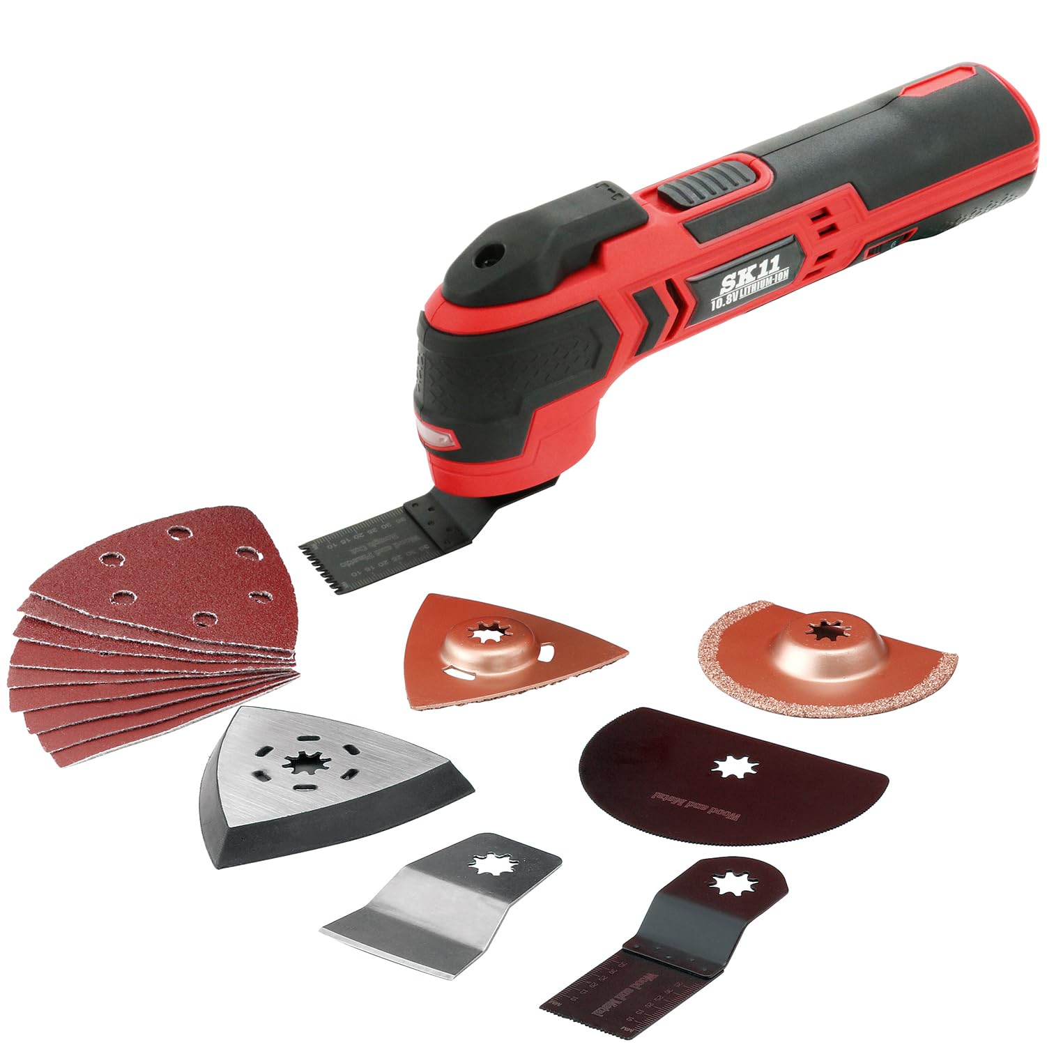 SK11 body 7 accessories included battery sold separately (SK11) 10.8V multi-tool Rechargeable SMT-108V-15RLN
SK11 body 7 accessories included battery sold separately (SK11) 10.8V multi-tool Rechargeable SMT-108V-15RLN