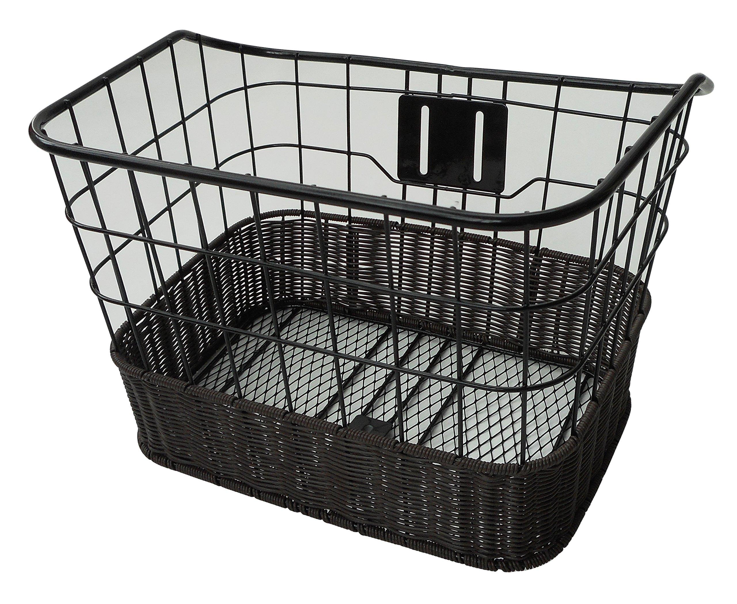 SAGISAKA Bicycle Wire Rattan Front Compatible with Small 48425 Basket, & Basket, Wheels, Black/Brown
SAGISAKA Bicycle Wire Rattan Front Compatible with Small 48425 Basket, & Basket, Wheels, Black/Brown