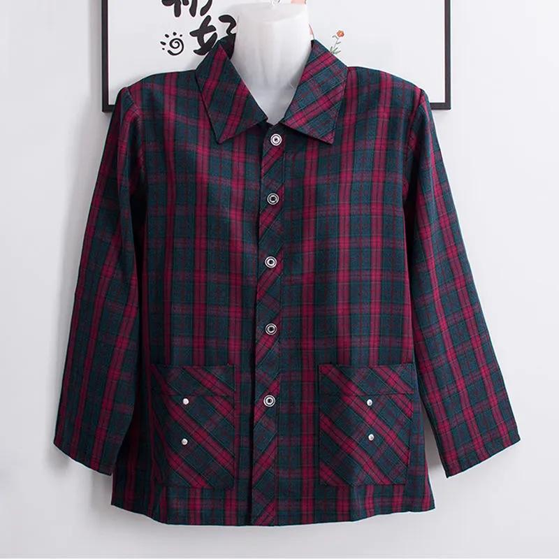 Women Fall Blue Green Plaid Long Sleeve Button Down Shirt 6XL фіолетовий
Women Fall Blue Green Plaid Long Sleeve Button Down Shirt 6XL фіолетовий