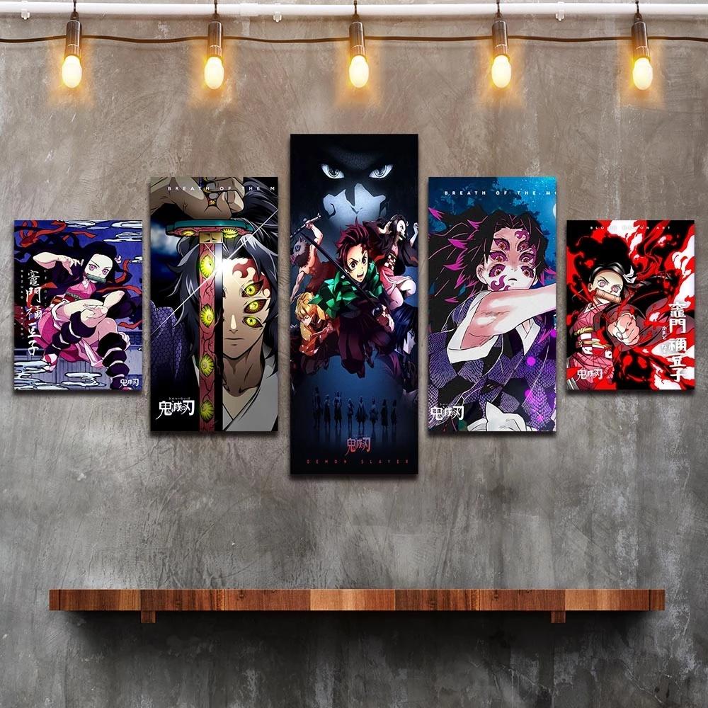 Home Decor Canvas Paintings Wall Art 5 Pieces Anime Demon Slayer Posters Modern Pictures Living Room HD Prints Framework Modular 40x60 40x80 40x100cm
Home Decor Canvas Paintings Wall Art 5 Pieces Anime Demon Slayer Posters Modern Pictures Living Room HD Prints Framework Modular 40x60 40x80 40x100cm