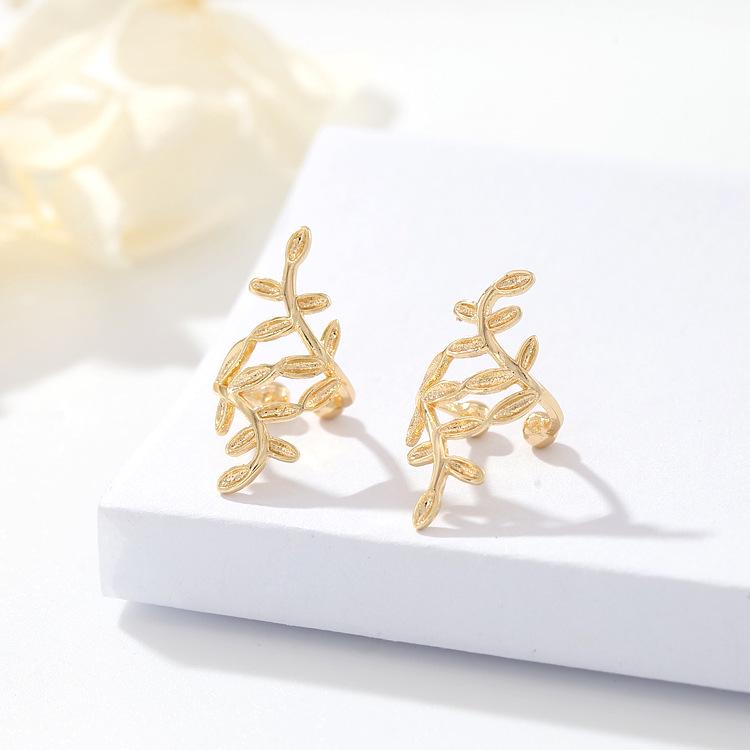 Zhongxing Jewelry 14k Gold-Plated Pure Copper Leaf Earrings, Painless Ear Clip for Women
Zhongxing Jewelry 14k Gold-Plated Pure Copper Leaf Earrings, Painless Ear Clip for Women