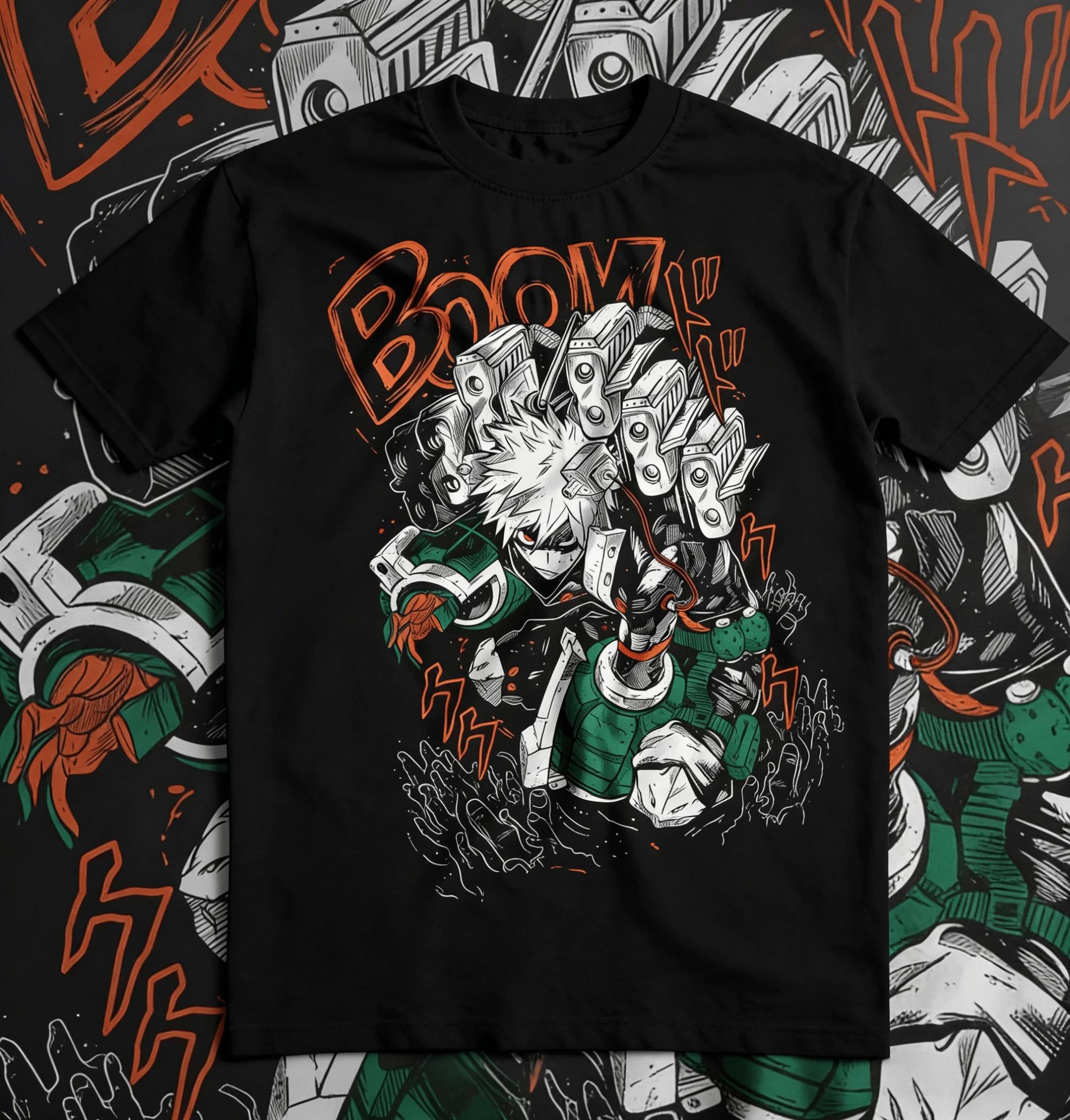 My Hero Academia Bakugo Katsuki Explosion Combat Manga Oversized Anime Streetwear Unisex Casual Black T-Shirt 4XL
My Hero Academia Bakugo Katsuki Explosion Combat Manga Oversized Anime Streetwear Unisex Casual Black T-Shirt 4XL