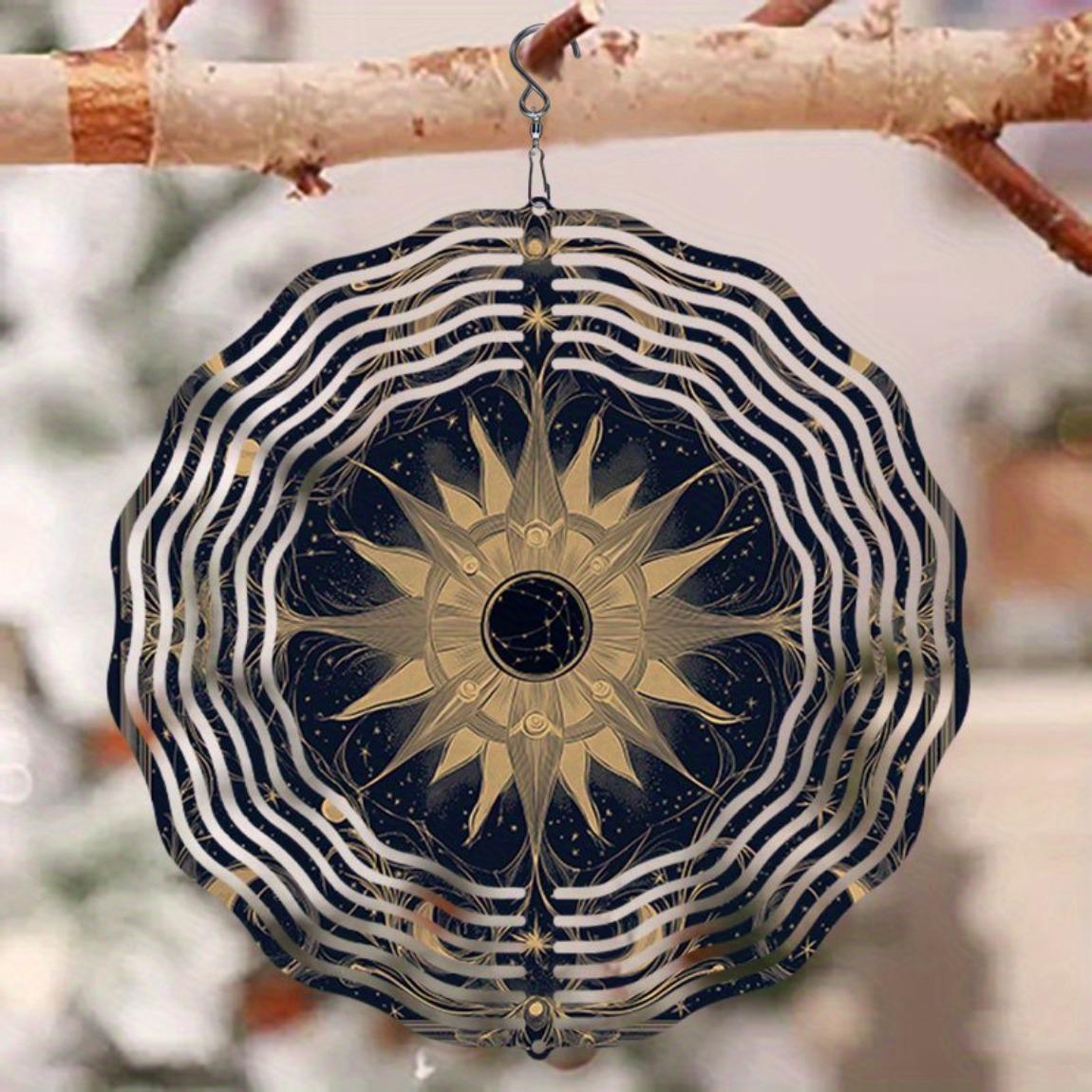 Solar-Powered Wind Chime with Sun & Moon Mandala – 3D Rotating Metal Outdoor Decor for Garden, Patio, or Balcony | No Batteries Needed 01A
Solar-Powered Wind Chime with Sun & Moon Mandala – 3D Rotating Metal Outdoor Decor for Garden, Patio, or Balcony | No Batteries Needed 01A