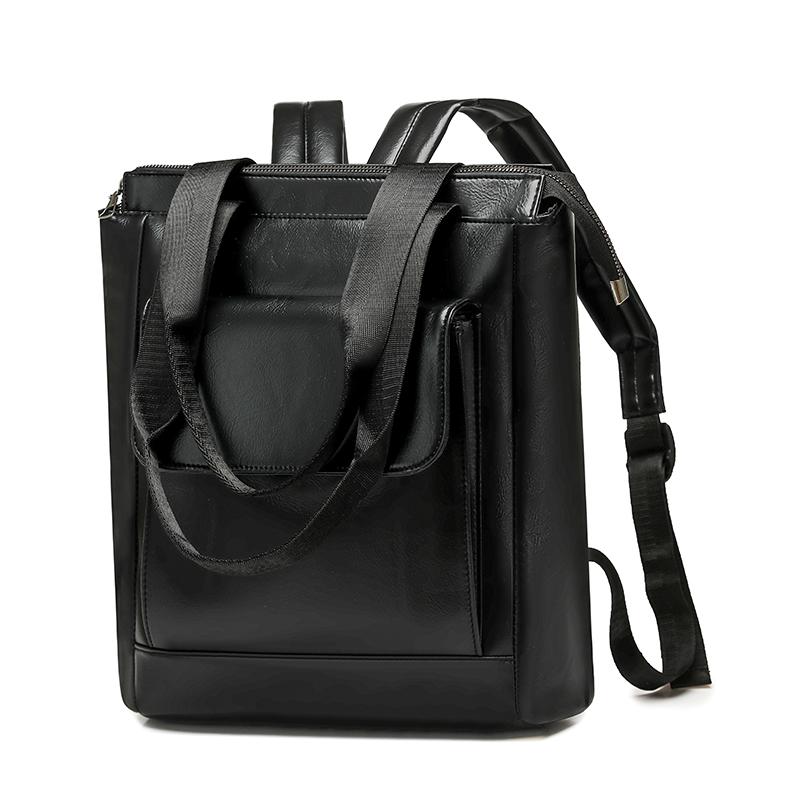 Women s Business Computer Backpack Large Capacity PU Portable Shoulder Backpack чорний
Women s Business Computer Backpack Large Capacity PU Portable Shoulder Backpack чорний