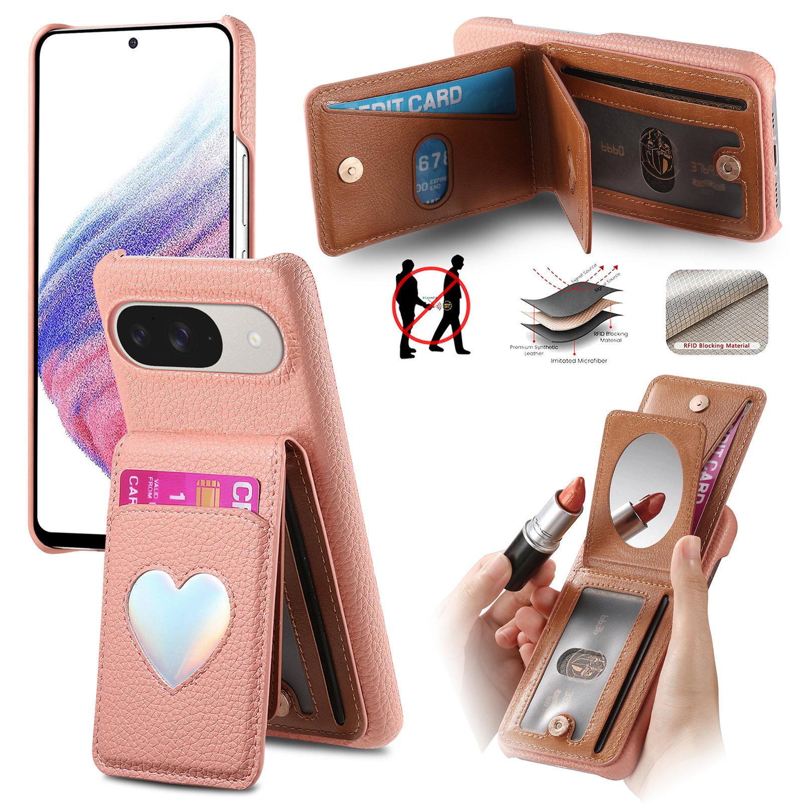 Case with Mirror Card Holder For Google Pixel 10 Pro/10/9 Pro/9 RFID Blocking Litchi Texture PU PC Phone Back Cover G
Case with Mirror Card Holder For Google Pixel 10 Pro/10/9 Pro/9 RFID Blocking Litchi Texture PU PC Phone Back Cover G