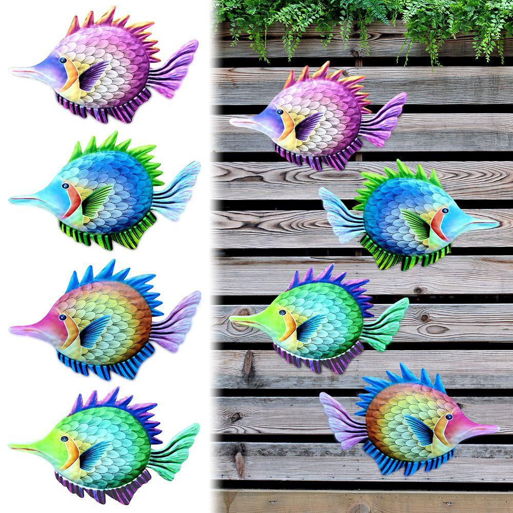 Outdoor Sculpture Courtyard Iron Art Hanging Ornament Metal Fish Wall Decoration Garden Craft
Outdoor Sculpture Courtyard Iron Art Hanging Ornament Metal Fish Wall Decoration Garden Craft