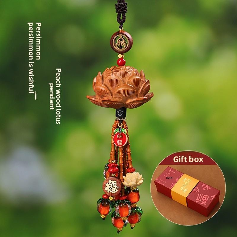 Traditional Car Pendant With Yellow Boxwood Lotus Charm For Interior Decor коричневий
Traditional Car Pendant With Yellow Boxwood Lotus Charm For Interior Decor коричневий