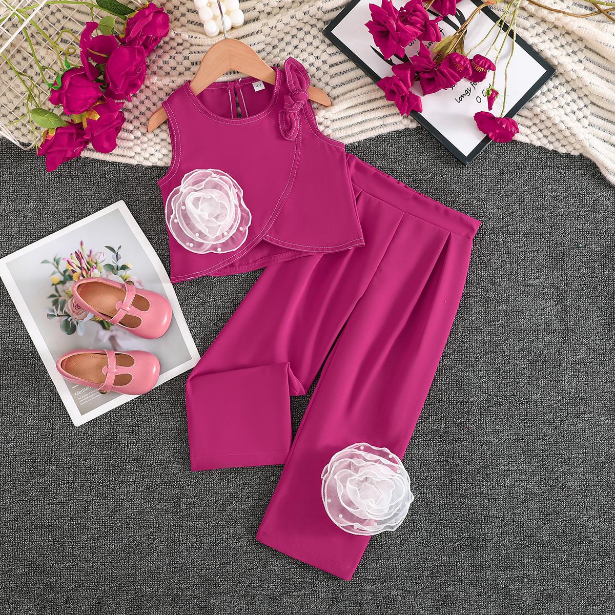 Girls 2Pcs Floral Sleeveless Top & Pants Set Elegant Casual Outfit 7Y глибоко cerise кольору
Girls 2Pcs Floral Sleeveless Top & Pants Set Elegant Casual Outfit 7Y глибоко cerise кольору