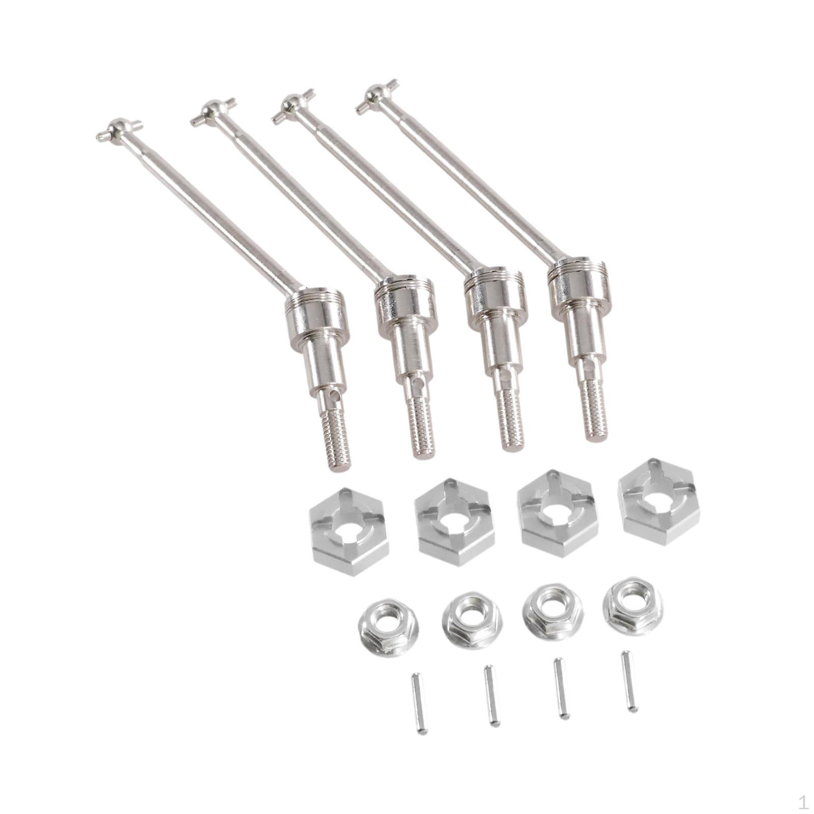 1:16 універсальних муфт карданного валу, комплект передніх та задніх півосі CVD срібний
1:16 універсальних муфт карданного валу, комплект передніх та задніх півосі CVD срібний