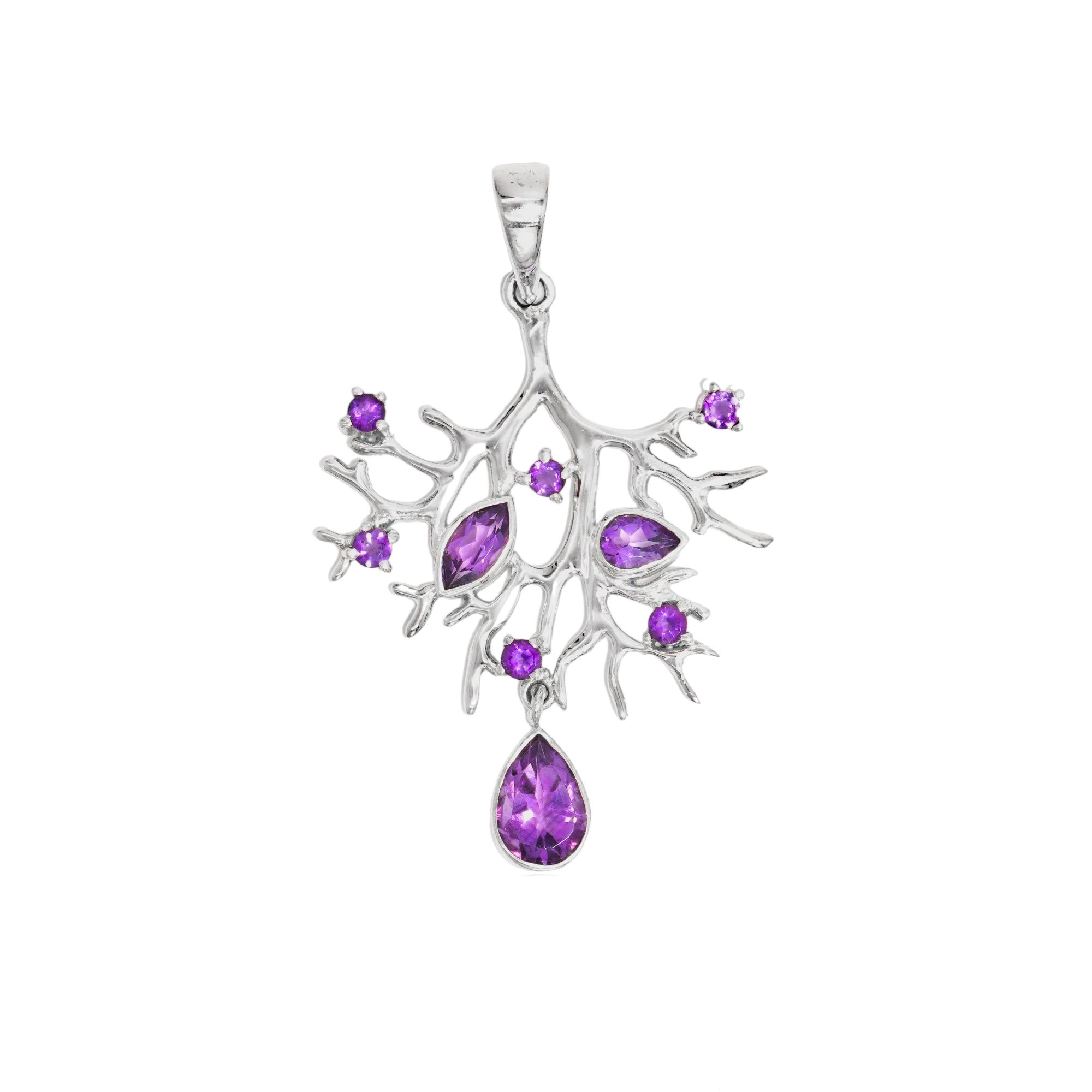 Amethyst tree root pendant 92.5% sterling silver designer pendant for her фіолетовий
Amethyst tree root pendant 92.5% sterling silver designer pendant for her фіолетовий